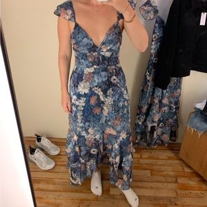 Hutch Flutter Sleeve Floral Dress